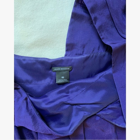 Club Monaco silk one-shoulder top - Picture 3 of 4